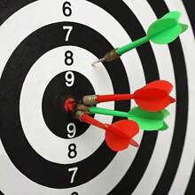 1set Professional Dartboard Set, 4/ 6 Soft-Tipped Darts, Digital Design, Can Be Hung, Durable Material, Suitable For Ages 18 And Above, Suitable For Competitions And Games, Indoor And Outdoor Relaxation Activities, Relieves Eye Fatigue