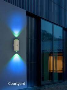 1 luz nocturna con sensor de movimiento recargable por USB, luz de pared LED RGB moderna y ajustable, adecuada para la entrada, mesita de noche, escritorio, armario o luz de escalera magnética