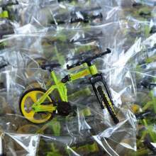 1pc Foldable Alloy Simulation Finger Bike, Creative New Downhill Mountain Bike Finger Toy