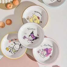 Sanrio Brandneuer offizieller Sanrio Keramik Cartoon niedliche hochwertige Speiseteller, Dessert-/Obstplatte, für den Heimgebrauch