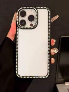 闪亮水晶钻石水钻保险杠框架手机壳适用于 15/15 Pro Max/15 Pro/15 Plus/11/12/13/14/16 Pro Max/XS/XR/11 Pro/11 Pro Max/12 Pro/12 Pro Max/13 Pro/13 Pro Max/7 Plus/14 Pro/14 Pro Max/14 Plus/16 Pro/16 Plus/7 Plus/8 Plus/8/SE2，时尚奢华 3D 柔软闪亮外壳，粉色/白色/蓝色/黑色/红色防水防震防摔防刮 - 黑色 - 查看 9