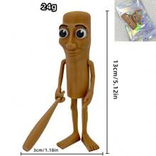 3D Printed "Tong Tong Tong" Wooden Stick Man, American Shanhaijing, Funny Gag Toy, Stress Relief, Model, Figurine, Decoration, Creative, Student Gift, Holiday Gift, Good Gift