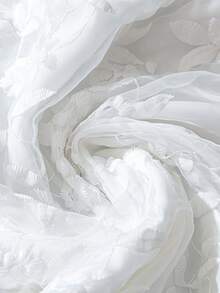 Women's Casual Fashion Polyester Mesh Semi-Transparent Embroidered Adjustable Strap Camisole - White - View 5