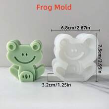 各种可爱动物恐龙长颈鹿青蛙大象猫头鹰硅胶模具DIY蜡烛模具软粘土香薰石膏蜡烛造型硅胶模具 - 彩色 - 查看 14