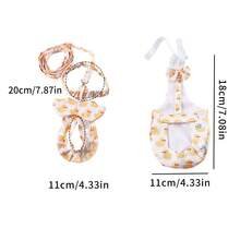 Duck Diapers Washable Nappy Adjustable Pet Bowknot Clothes With Elastic Band Hen Vest Chicken Physiological Pants Goose Flight Suits Farm Chicken Duck Vest Hen Belt Pet Harness Matching Collars Bow Comfortable Leads Breathable Poultry Supplies