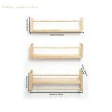 1/3件套儿童房悬浮置物架，简约设计壁挂式储物架，壁挂式学生书架，儿童书架，图画书架，幼儿园书架 - 多色 - 查看 13