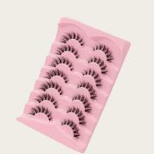 7pcs/Set Transparent Band False Eyelashes, Natural Eyelashes, Cat-Eye Lashes