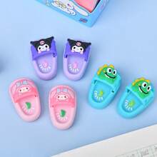 Sanrio 2pcs/Set (Random Style) Cute Cartoon Kuromi/My Melody Themed Creative Eraser, Clean Erase Without Residue, Ideal Stationery Gift, Mini Eraser Set, School Supplies Prize, Holiday Gift