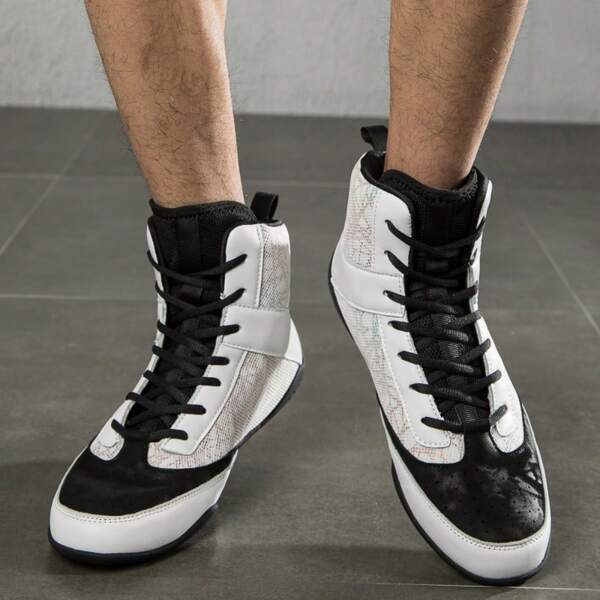 New Pro Wrestling And Boxing Shoes Men's Mesh Breathable Training Flying Wrestling Boots Lightweight Sneakers