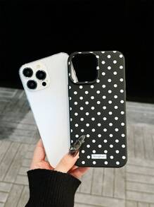 1 pieza Funda de teléfono suave y a prueba de golpes de TPU con lunares, compatible con iPhone 7P/8Plus/16/16PLUS/16PRO/16PROMAX/XR/XSMAX/11/11Pro/11ProMax/12/12Pro/12ProMax/13/13Pro/13ProMax/14/14Pro/14Plus/14ProMax/15/15Pro/15Plus/15ProMax, elegante/premium/linda/