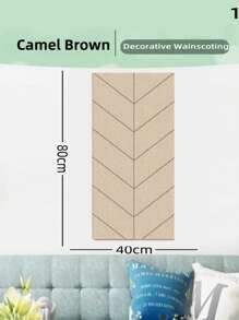 1pc Self-Adhesive Wear-Resistant Felt Wall Panel, Scandinavian Minimalist Home Wall Protector, Removable & Reusable Wall Decor For Room, Entrance, Bedroom, Workspace, Soundproofing