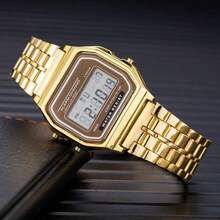 Men's Women's Digital LED Wrist Watch - Emas - View 1