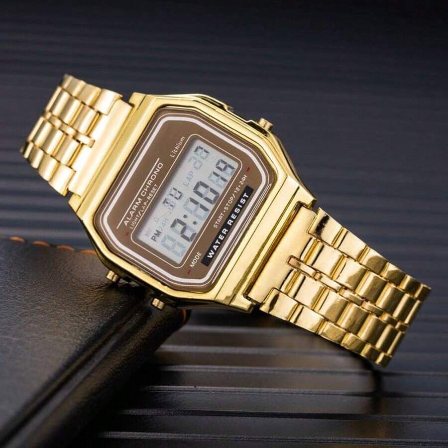 Men's Women's Digital LED Wrist Watch - Emas - View 1