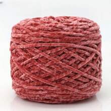 1 Stück 200g Chenillegarn 6mm dick, handgemachtes DIY Gehäkeltes Samt-Effektgarn für Stricken, Schals, Mützen, weiche Decken