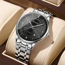Classic Men's Automatic Mechanical Watch, Luminous Stainless Steel Casual Watch, Automatic Winding Luxury Men's Watch, Ideal Men's Gift Choicemen Watches High Quality