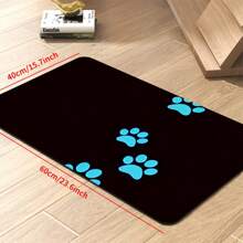 1 pièce Tapis d'alimentation pour animaux de compagnie, tapis absorbant pour nourriture pour chats et chiens, tapis de propreté pour animaux de compagnie imperméable et anti-fuite, tapis à nettoyer facilement sans tache pour distributeur d'eau pour chats et chiens, accessoires pour animaux de compagnie, tapis pour repas d'animaux de compagnie convenant aux buveurs et malvenus