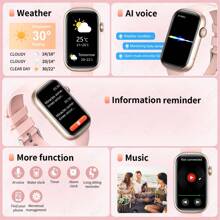 LIGE LIGE Fashionable Smart Watch For Women Silicone Band 100+ Workout Modes 1.47 Inch DisplayWeather Notifications Custom Faces Activity Tracker