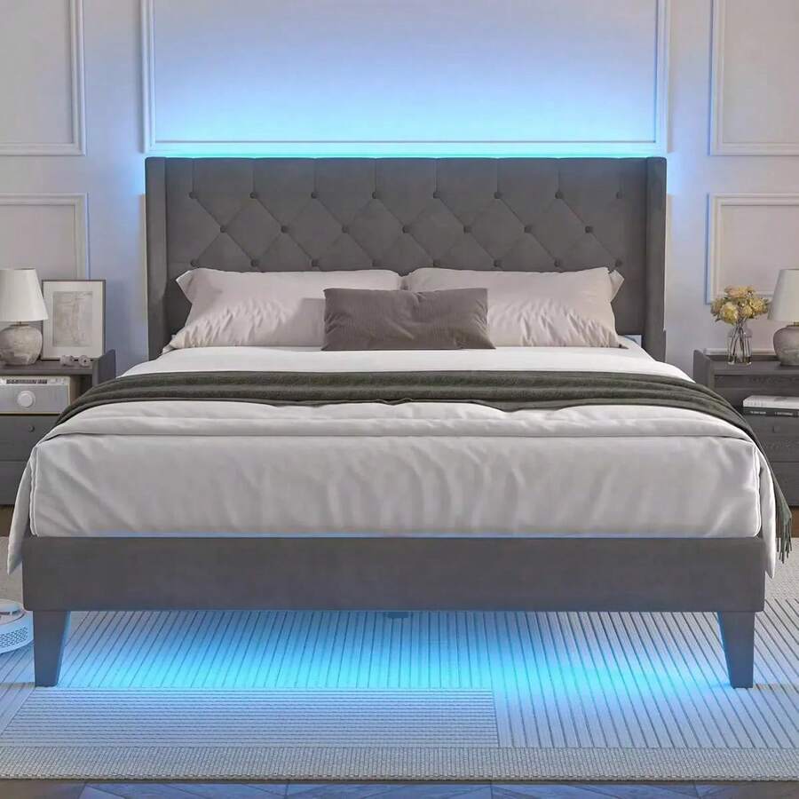 Bed Frames - Dark Grey - View 1