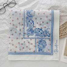 Custom Color Printing Name Scarf – Women's Hair Ribbon, Neck Scarf, Headband, Spring Summer Square Scarf – Multiple Colors