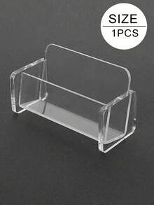 Transparent Acrylic Business Card Holder Business Card Holder, Suitable For 80 Business Cards, Desktop Accessories, Office Display Back To School - Injection Molded Transparent Business Card Holder - View 13