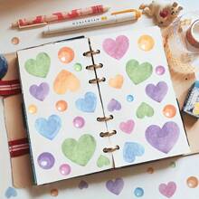 171pcs Colorful Hearts And Dots Wall Decals - Boho Chic PVC Wall Decals For Bedroom, Living Room Or Entryway Decor, Easy Peel And Stick, Vibrant Pastel Hearts And Glitter Dots, Self Adhesive Home Decor, Living Room Decor | Boho Chic Decor | Self Adhesive Decor, Home Decor And Accessories Stickers Sticker