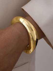 3/1pcs Simple Exaggerated Old Coin Decor Bangle Bracelet Set, For Women & Couples, Friendship, Summer Resort, Date, Daily Casual, Party Accessory