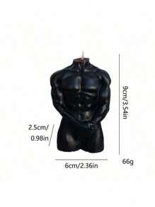 1pc, Handmade Human Body Shaped Scented Candle Decor With Slight Color Variance