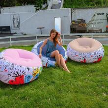 1pc Thickened Inflatable Slouchy Sofa Lounge Chair - Perfect For Outdoor Patio And Indoor Relaxation - Multicolor - View 7
