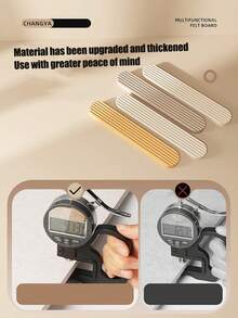 Conjunto de 4 ou 1 placa decorativa de feltro de 20 x 80 cm (7,87 x 31,5 polegadas), em diversas cores, ideal para decoração de escritório e casa. Adesivo de parede, fácil instalação sem furos. Perfeito para exibir fotos, criar um mural de recados, organizar ideias e planejar sua volta às aulas, além de ser uma ótima opção para o Halloween e o Natal. Também pode ser usada como quadro de cortiça, quadro de avisos ou quadro de inspiração. - Multicolorido - Ver 6