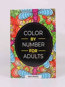 1 件成人按数字涂色本：75 幅精美图画，专为娱乐、成人放松和缓解压力而设计，可连续数小时涂色（包括花卉、动物、曼陀罗、自然、风景等），返校，学校用品