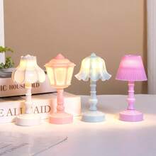 Mini Creative Desk Lamp Decor, Lotus/Streetlamp Cute Night Light For Bedroom Ambiance, LED Desk Decor Night Light, Desktop Ornament Birthday Gift - Multicolor - View 10