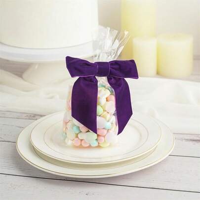 Velvet Bows For Wreath Small Bow Christmas Tree Ornament For Home Office Wedding Party