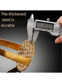 1pc Stainless Steel Masher Masher Household Potato Masher Kitchen Tools Manual Multi Functional Gold Masher Masher Kitchen Supplies, Kitchen Accessories, Kitchen Small Tools - Multicolor - View 5