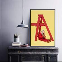 1 PC Stylish Pop Minimalist Music Poster - Frameless Canvas Wall Art Print For Bedroom, Living Room And Home Office Decor, Vintage/Modern Aesthetic Album Cover Print, Ideal Gift For Spring!