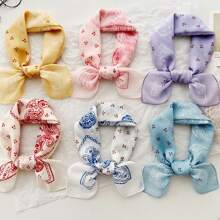 Custom Color Printing Name Scarf – Women's Hair Ribbon, Neck Scarf, Headband, Spring Summer Square Scarf – Multiple Colors