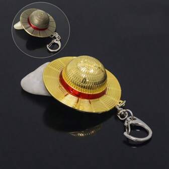  One Piece Hat Keychain-Pirate Hat-Full Metal Model-Anime Periphery-Keychain-Holiday Gift-Birthday Gift-Perfect Gift