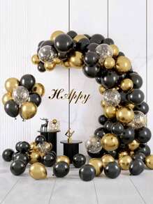 96pcs Multi-Color Latex Balloon Party Supplies And Decoration Set