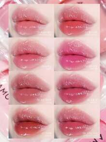 AMUSE Amuse JEL-FIT TINT 01 BOKSOONGA JELLY, Hydration And Plumping, Lightweight, 12-Hour Lasting, Jelly-Like Texture, Moisturizing Lip Stain, Vegan In Handy Size For Travel, K-Beauty, Korean Makeup, 3.8g/0.13oz