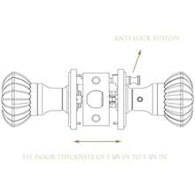 Glass Door Knobs Interior With Lock, Satin Nickel Door Handles, Crystal Door Knobs With Lock(Satin Nickel, Privacy) - None - View 6