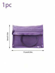 1/2 件便携式珠宝盒、耳环、耳环、项链、珠宝袋、储物袋、戒指手镯、旅行珠宝储物袋旅行必需品旅行配件旅行包度假假期返校学校用品珠宝盒珠宝收纳盒 - 彩色 - 查看 8