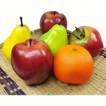 Paquete de 20 piezas de fruta artificial, frutas falsas para decoración del hogar, set de fruta simulada, decoración para fiesta festiva, modelos de frutas para toma de fotos, fresas, mangos y plátanos falsos