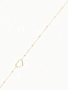 1 件性感心形吊坠金腰链，适合女性，优雅的 Bulingbuling Love 金肚脐链，适合女孩，夏季海滩度假旅行，女士金色身体链，华丽派对珠宝，适合女性日常佩戴，送给好朋友的礼物 - 金色隔珠 - 查看 2