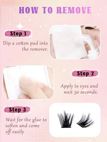 392240/144pcs Cluster False Eyelashes, High Volume D-Curl, DIY Lash Extension, Natural & Thick, Delicate & Lightweight, Super Soft, Reusable, Single Lash Segment Eyelash Extension Kit, Suitable For Travel, Daily Wear (Beginner Friendly), Wedding, Date, Party, Holiday, Also Great As Christmas/Halloween/Gift Eyelash Set - Black - View 9