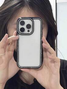 闪亮水晶钻石水钻保险杠框架手机壳适用于 15/15 Pro Max/15 Pro/15 Plus/11/12/13/14/16 Pro Max/XS/XR/11 Pro/11 Pro Max/12 Pro/12 Pro Max/13 Pro/13 Pro Max/7 Plus/14 Pro/14 Pro Max/14 Plus/16 Pro/16 Plus/7 Plus/8 Plus/8/SE2，时尚奢华 3D 柔软闪亮外壳，粉色/白色/蓝色/黑色/红色防水防震防摔防刮 - 黑色 - 查看 7