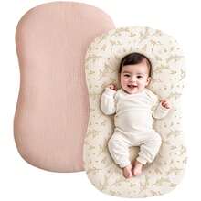2 件装婴儿躺椅套 新生儿躺椅套 柔软透气婴儿窝椅套 适用于婴儿躺椅套 - 彩色 - 查看 5