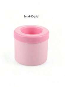 1 Pc Pink Silicone Portable Ice Mold, Easy Release Silicone Ice Cube Mold, Holds Up Pinch Cup Ice Bucket Circular Silicone Ice Cube Mold Ice Storage Box Easy To Peel Off Ice Maker Cylinder Ice Making Machine