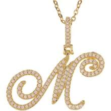 Gold Plated Initial Necklaces For Women Letter Pendant Necklaces Cubic Zirconia Stainless Steel Chain Iced Out Letter Necklace Birthday Gifts