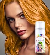 Temporary Hair Color Wax, Hair Wax Dye Pomades,Washable Hair Coloring Natural Hair Strong Style Gel Cream Hair Dye For Party,Hollowen,Cosplay. (Orange, 120ml) - 亮橙色 - 查看 8