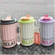 400ml Thermal Cup With Sealing Lid And Handle – Perfect For Coffee, Tea Or Juices Anywhere. - Aleatorio - Ver 3