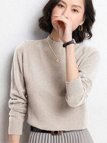 Autumn/Winter New Versatile Pullover Knit Sweater For Women